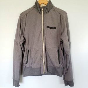 Lululemon Athletica Men's Full Zip GreyTrack Jacket Workout Running Size…